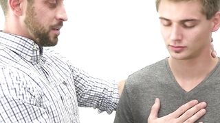 Johnny Ford helps twink Ashton Silvers in his sexual exploration