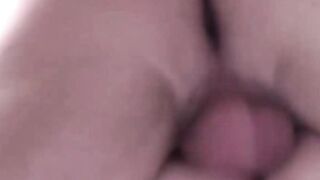 Horny twink blowjobs two cocks at the same time and banged