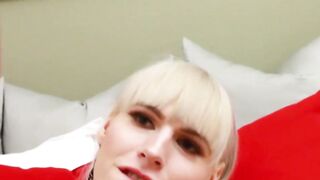 Kinky tranny Lianna Lawson dildlo play and big dick stroking