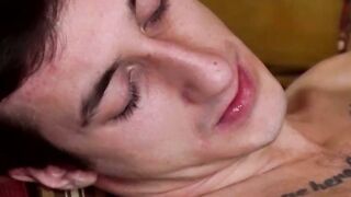 Anal ramming with nasty tattooed twinks inside the cabin