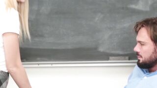 Little schoolgirl slut Riley Star dicked after classes