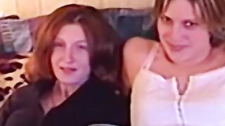 Cute amateur lesbians waste no time tongue fucking wildly