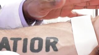 Horny doctor pleases his patient for himself