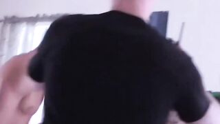 Sexy stud barebacked by horny hunks in his house