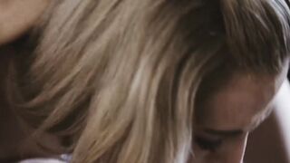 Horny blonde Nicole Vice doggystyle fucked with stockings on