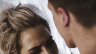 Horny blonde Nicole Vice doggystyle fucked with stockings on
