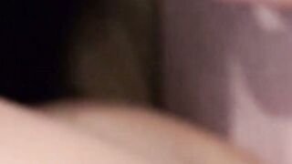 Hot lingerie babe Sophie Garcia moans while sucking cock POV