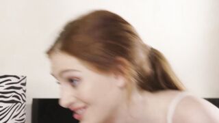 Redhead Maya Kendrick scissoring teenage lesbian