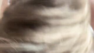 Blonde Amateur Takes Big Cock for a Blowjob and Handjob