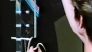 Blonde babe Sharon Mitchell gives blowjob for cum in mouth