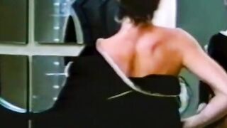 Blonde babe Sharon Mitchell gives blowjob for cum in mouth