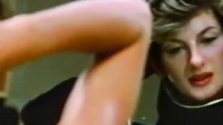 Blonde babe Sharon Mitchell gives blowjob for cum in mouth