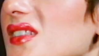 Blonde babe Sharon Mitchell gives blowjob for cum in mouth