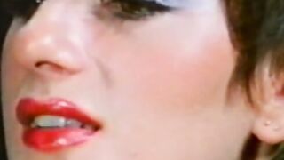 Blonde babe Sharon Mitchell gives blowjob for cum in mouth