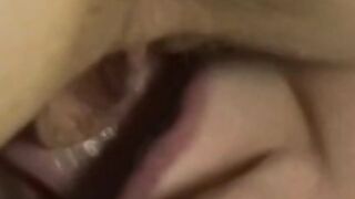 Glasses MILF dildo drilled before hardcore 69 pussy licking