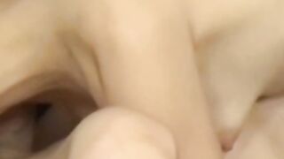 Glasses MILF dildo drilled before hardcore 69 pussy licking