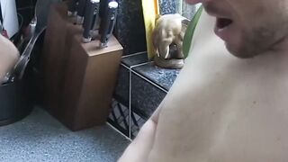 Busty Lacey Starr facialized after doing a titty job to stud
