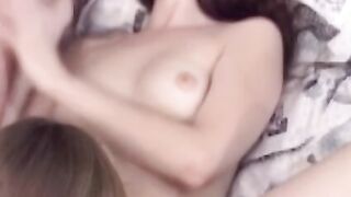 Hot teen Cherry Rain pussy licked and raw fucked in hot 3way