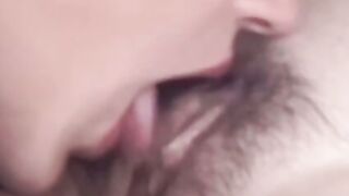 Natural tits babe Cherry Rain pussy played by horny blonde
