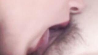 Natural tits babe Cherry Rain pussy played by horny blonde