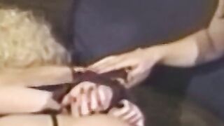Restrained lesbian spanked and dominated over