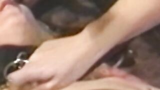 Restrained lesbian spanked and dominated over