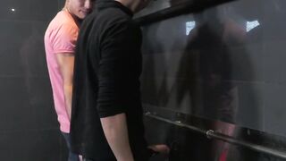 Two Twinks greedily gobble those big wet cocks and Roy West eats out his pals puckeri