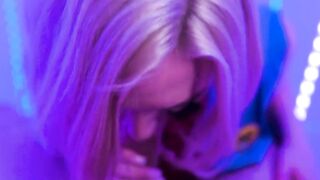 Horny Mike Mancini fingers pussy and play the bouncy tits of blonde Barbie Beach