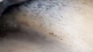 Ebony Cock Stroking Under the Stars