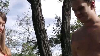 Pretty babe picked up and ass fucked by pussy hunter