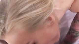 Tattooed MILF Kayla Green missionary fucked and creampied