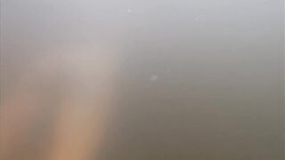 Risky Naked River Sex with Spectators - Pee Finish
