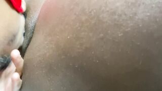 Eating my Step Moms Soak Creamy African Twat
