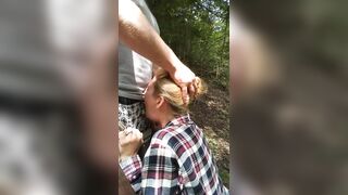Amature Blonde milf Face Plowed outdoors