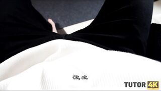 TUTOR4K. Man talked local whore and concurrently professor to have