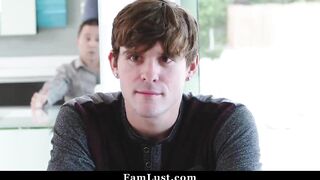Dirty Aunt Fucks Her Young Step-Nephew