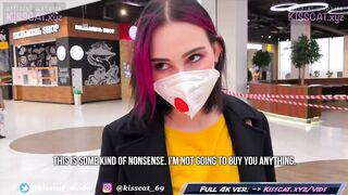 Risky Oral Sex into Fitting Room for Huge Mac - Outside