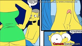 HQ dos Simpsoons - Fodendo Gostoso e o Corno Pegou