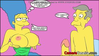 HQ dos Simpsoons - Fodendo Gostoso e o Corno Pegou