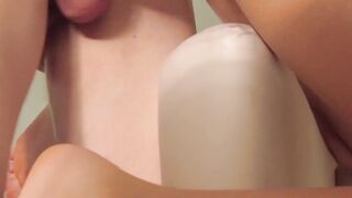 They put 2 dicks inside different holes and cum inside