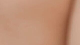 Adorable European girl Monika May trembles while orgasming from pussy rubbing