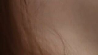 Adorable European girl Monika May trembles while orgasming from pussy rubbing