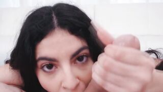 Petite teen latina getting throat fucked