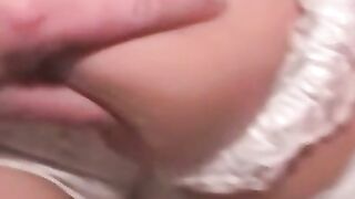 Stunning bride determines sexuality after pussy hammering