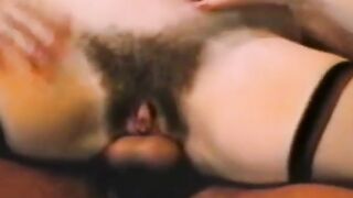 Vintage pornstar Lysa Thatcher gives blowjob in foursome