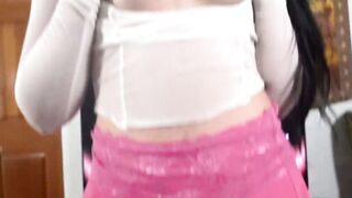 Stunning natural tits Holly Day loves sucking dick and balls to satisfy her man