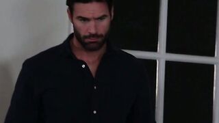 Masturbating teenie caught by her stepdad and fucked rough
