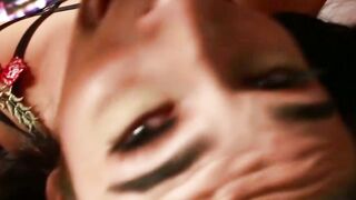 Alexa Scout deepthroats blonde tgirls cock for hot facial