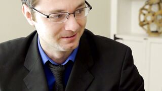 Petite teen fucks a big dick lawyer