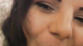 Busty babe in sexy lingeries gives old man ride of his life